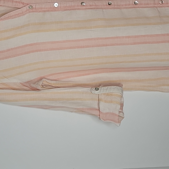 Anthropologies Antibes Blanc linen blouse small - Picture 4 of 7